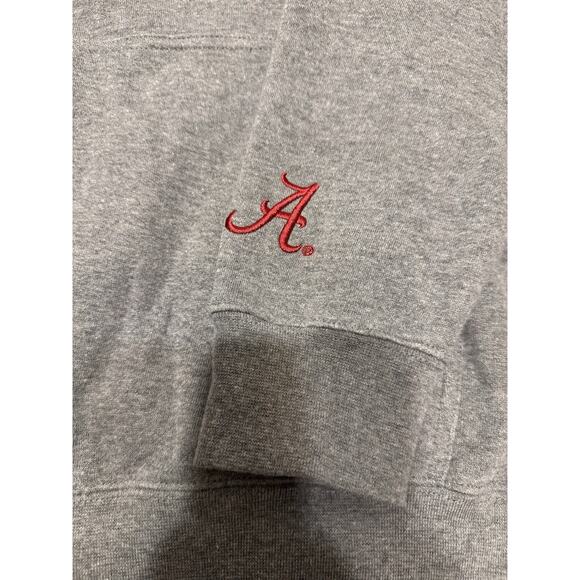 University of Alabama Crimson Tide Sweatshirt Pullover Gray, W/ Red & White Logo - Picture 2 of 6